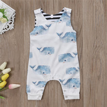 Load image into Gallery viewer, Sleeveless Summer Whale Jumpsuit