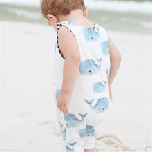 Load image into Gallery viewer, Sleeveless Summer Whale Jumpsuit