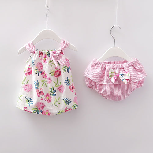 Baby Girls Sleeveless Floral Dress