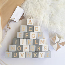 Load image into Gallery viewer, Nordic Style Wooden Alphabet Letters