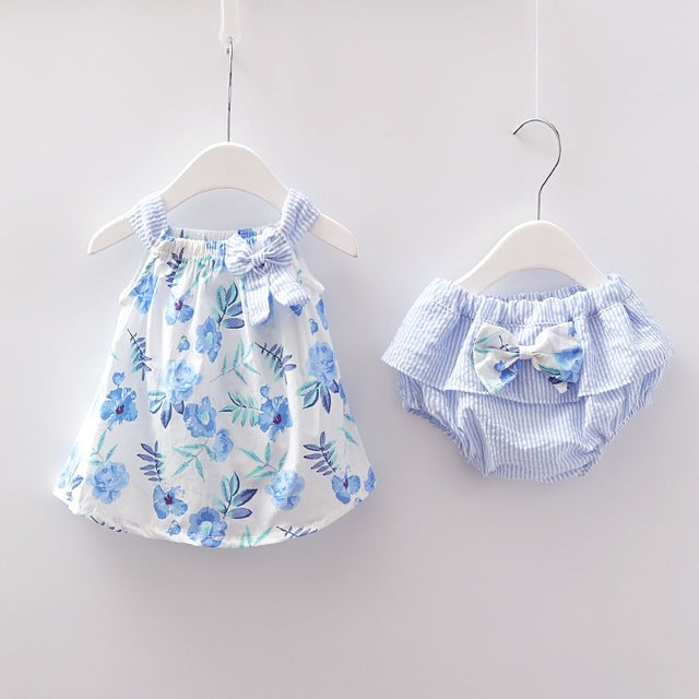 Baby Girls Sleeveless Floral Dress