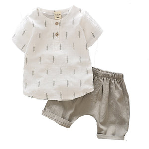 2 Piece Linen Top & Shorts