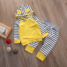 Load image into Gallery viewer, Striped Hooded Sweatshirt &amp; Pants