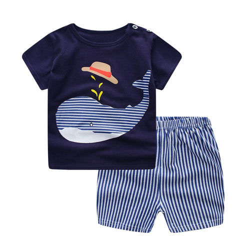 Stripped Whale Summer Outfit