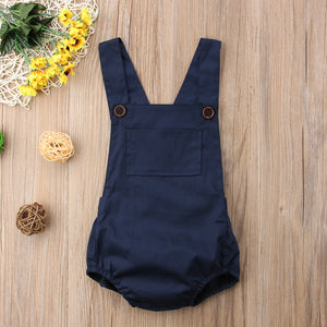 Sleeveless Blue Romper